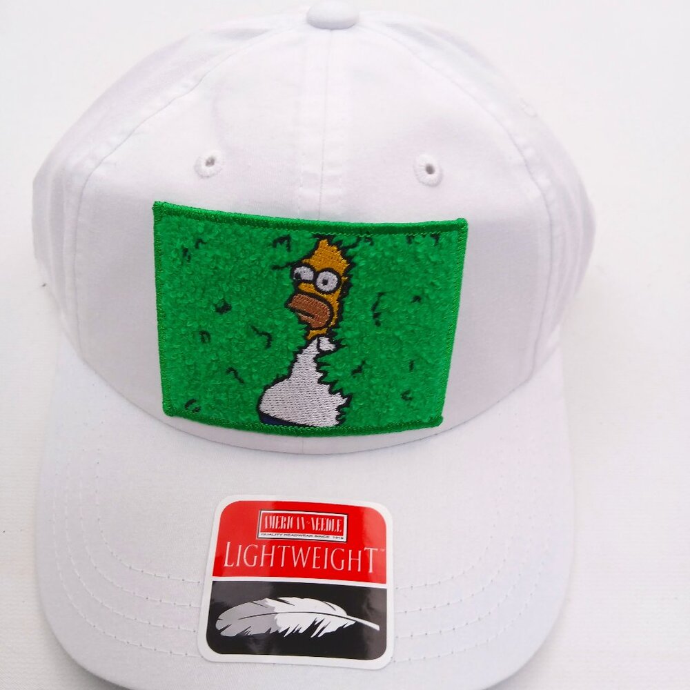 Homer Hiding in bushes chenille embroidered patch relaxed cotton OAK - Picture 1 of 4
